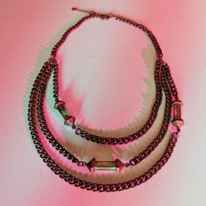 BaubleBar Bronze Multi-Layer Necklace